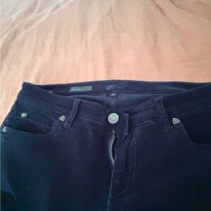 Women's blue velvet cord Jeans
